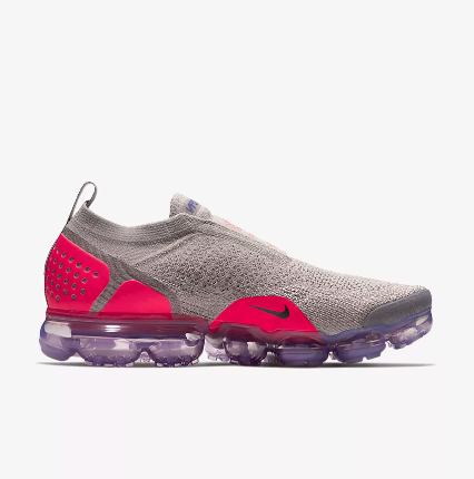 Women Nike Air VaporMax FK Moc Grey Red Shoes - Click Image to Close